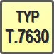 Piktogram - Typ: T.7630